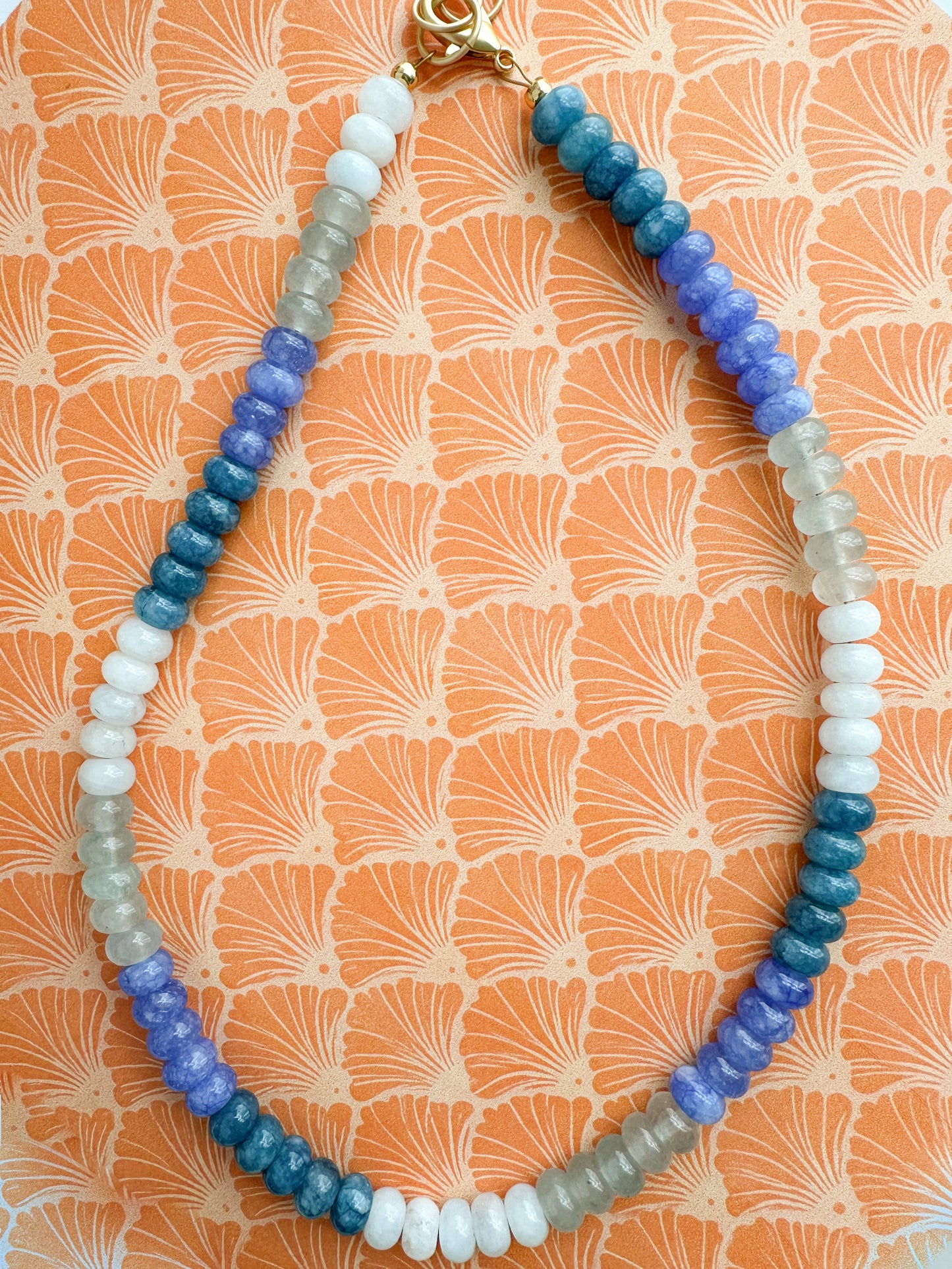 Multi-Color Jade Necklace-Phoebe