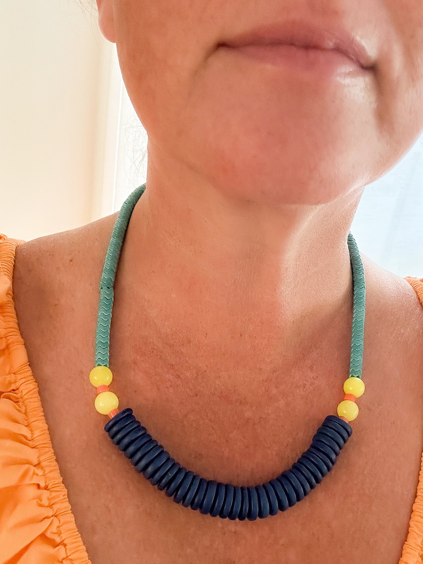 Colorful Beaded Necklace-Lola