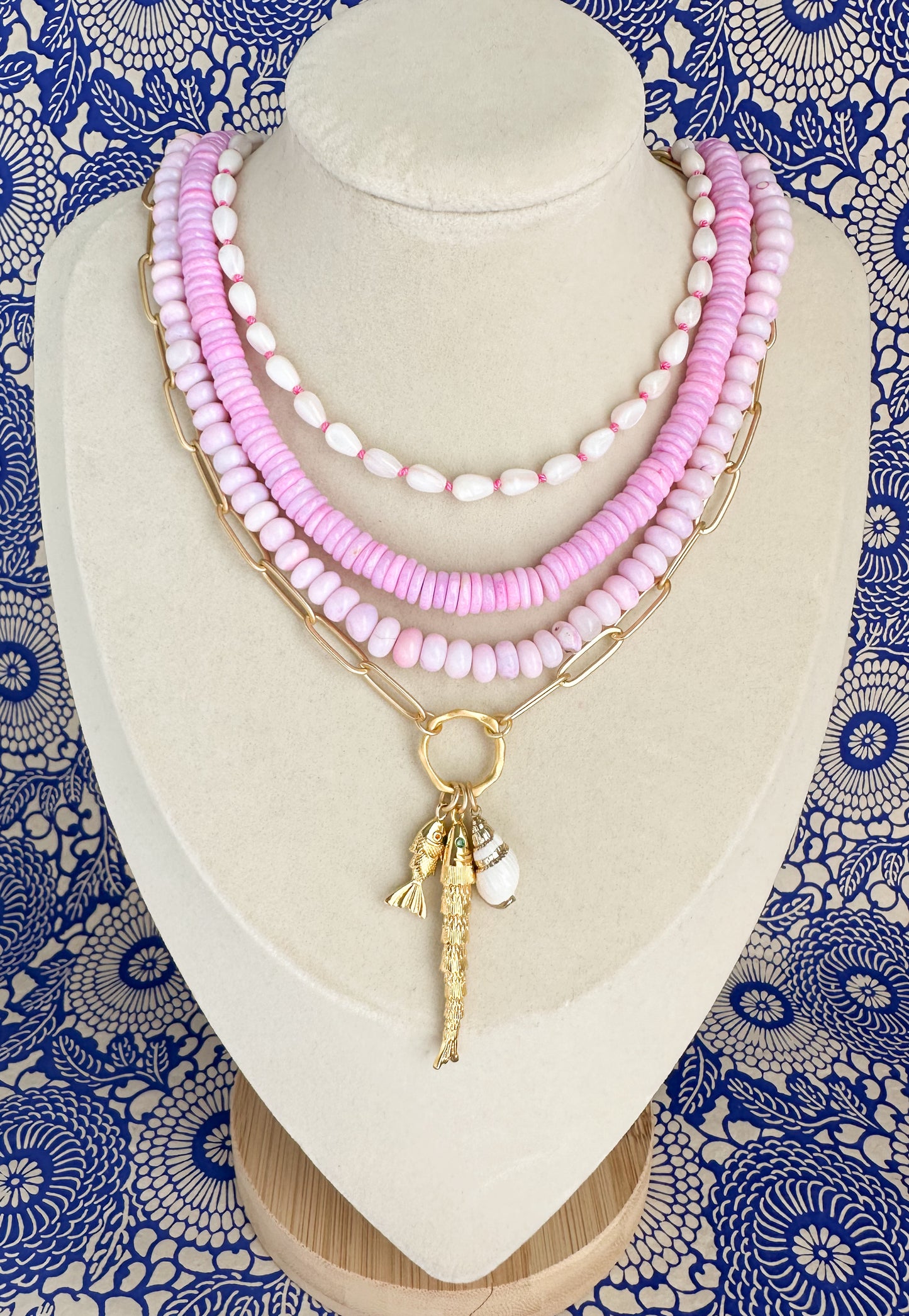 Bindi-Lavender Opal Necklace