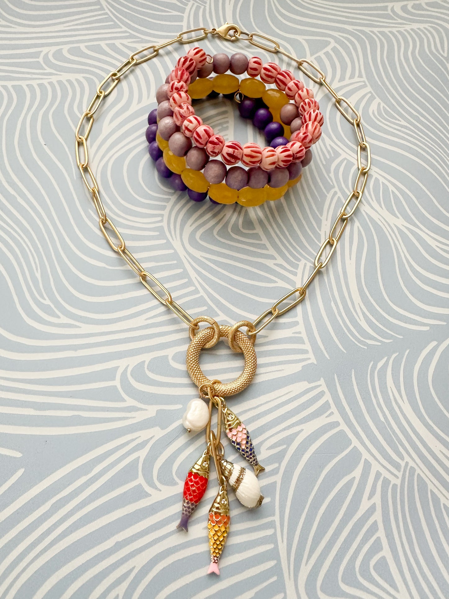 Multicolor Wraparound Bracelet-Lauderdale