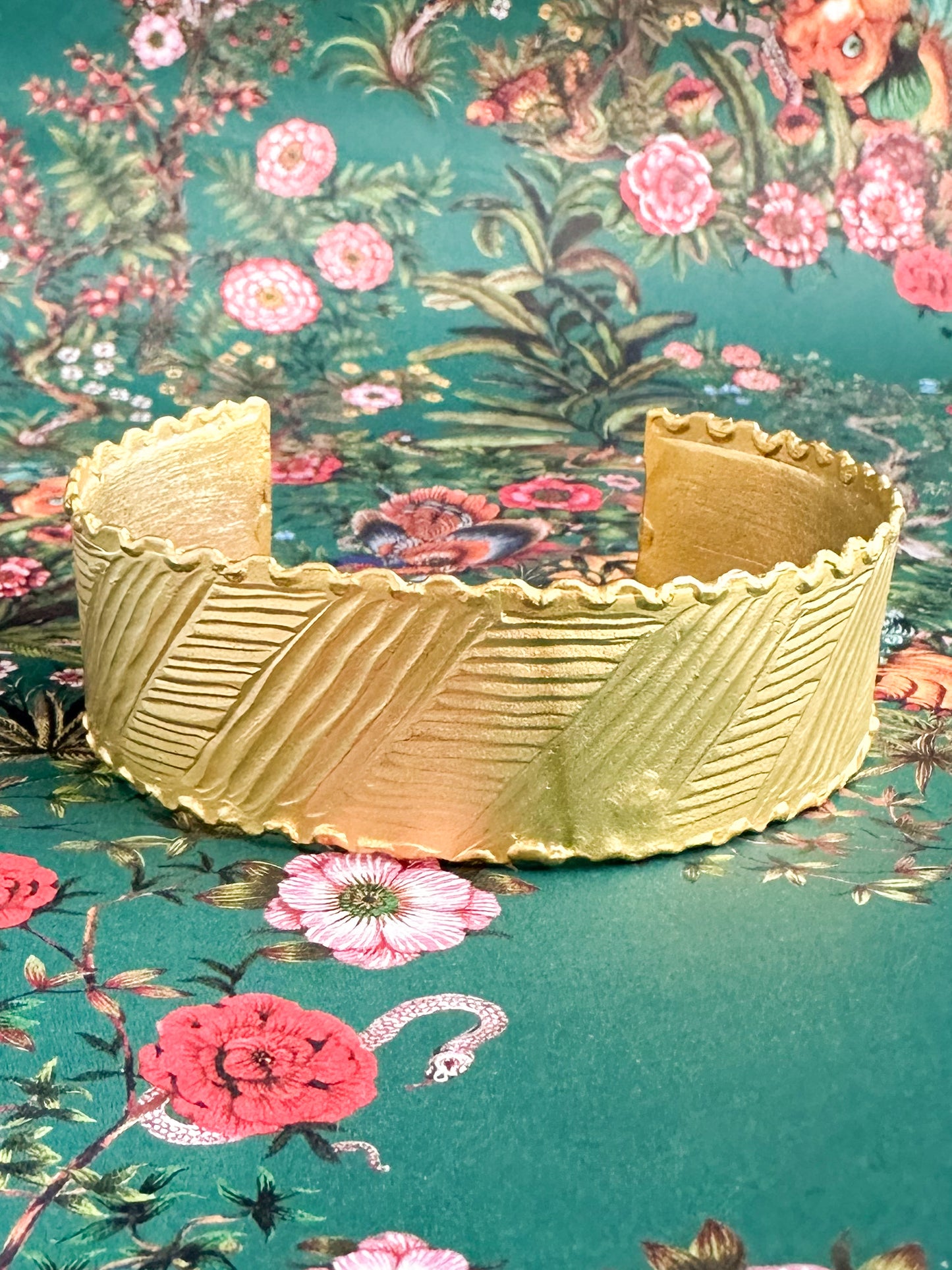 Adjustable Gold Cuff Bracelet-Margot