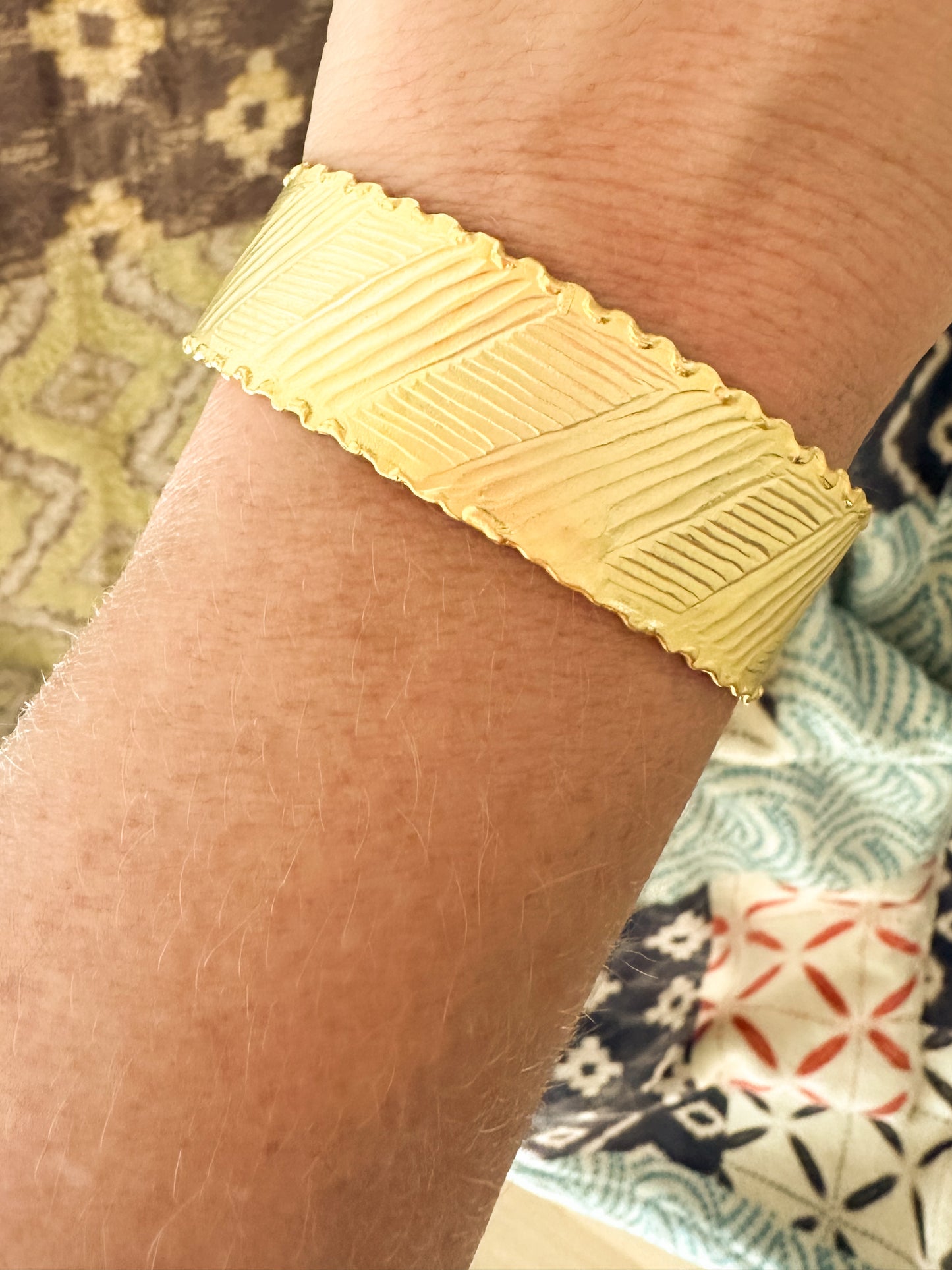 Adjustable Gold Cuff Bracelet-Margot