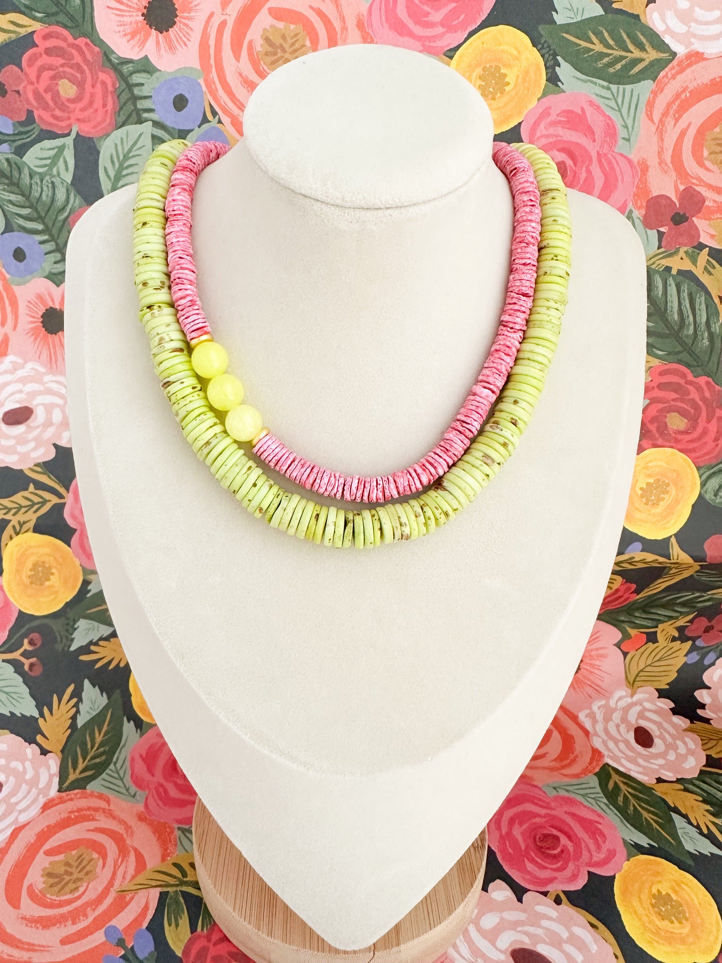 Sophie-Pink Shell Necklace