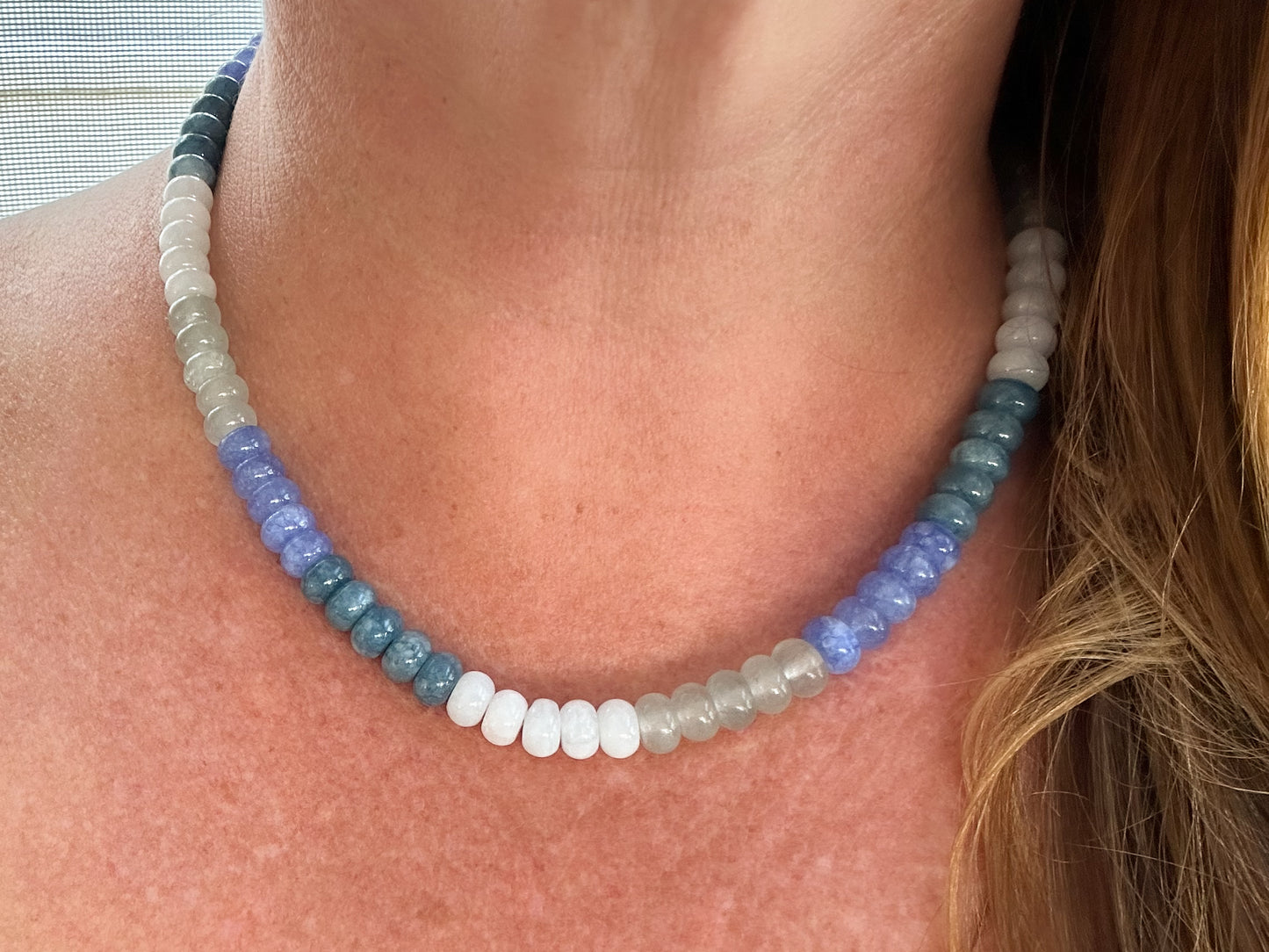Multi-Color Jade Necklace-Phoebe