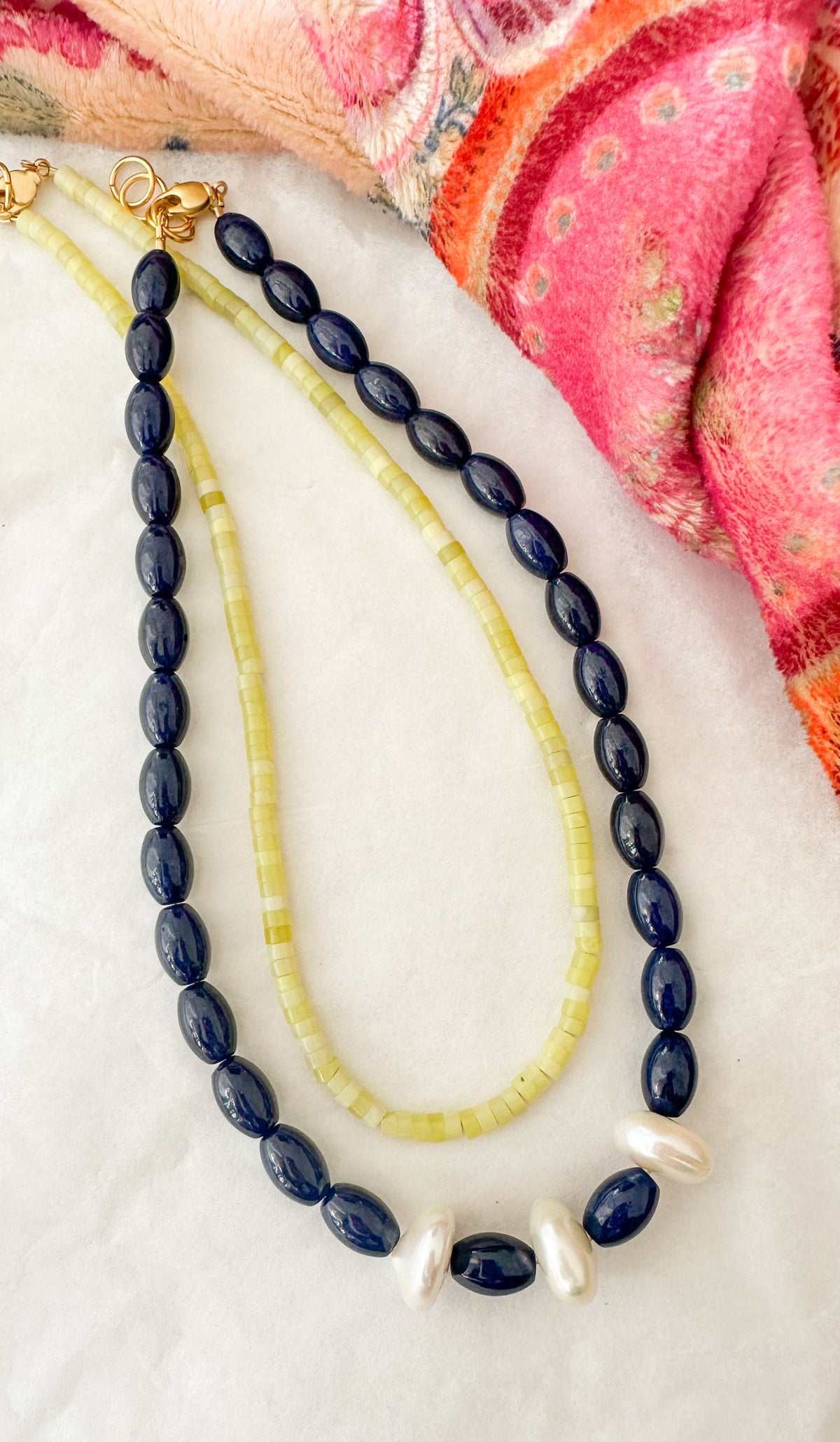 Seneca-Jade Pearl Necklace