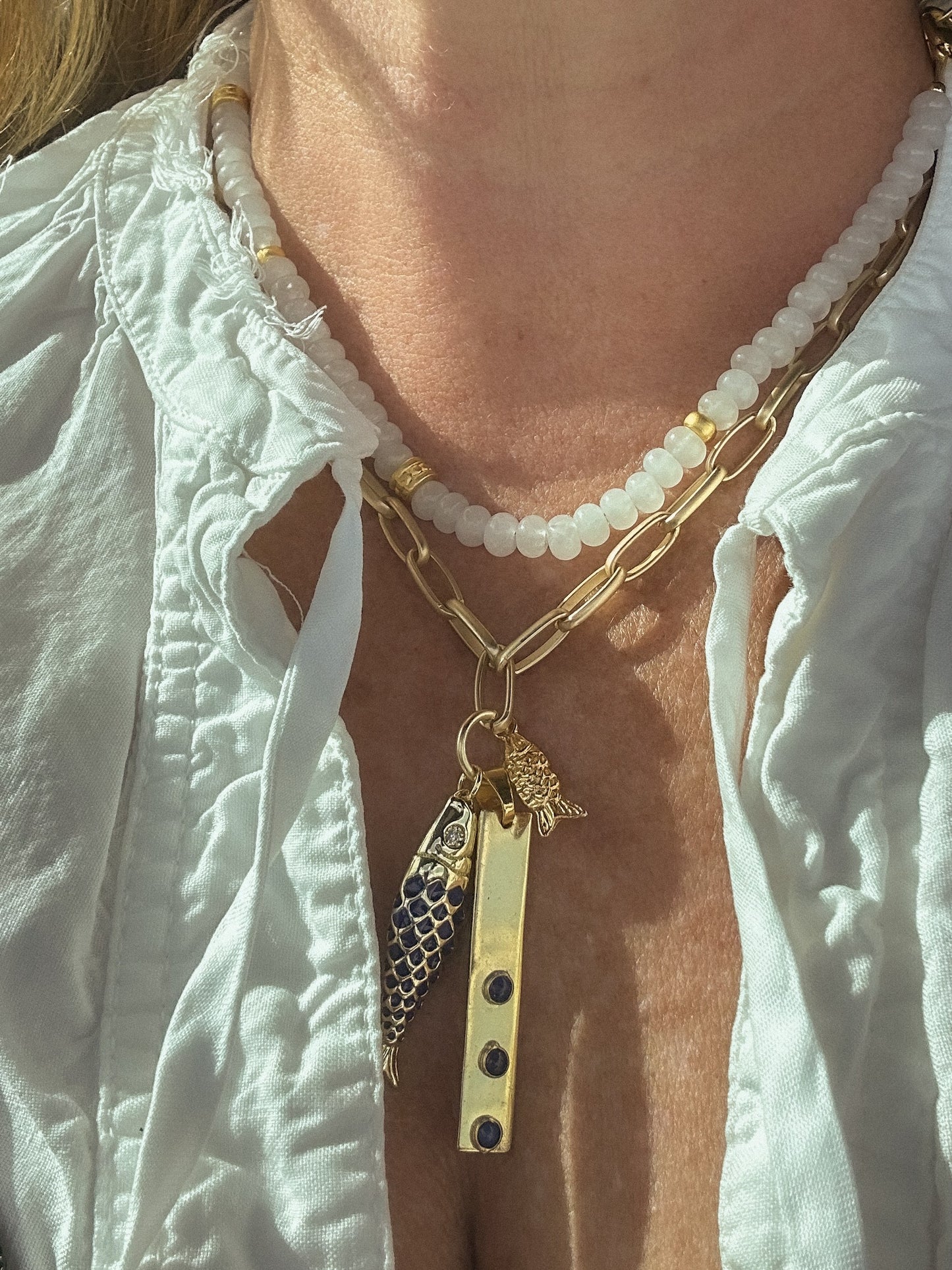 White Jade Necklace-Mara