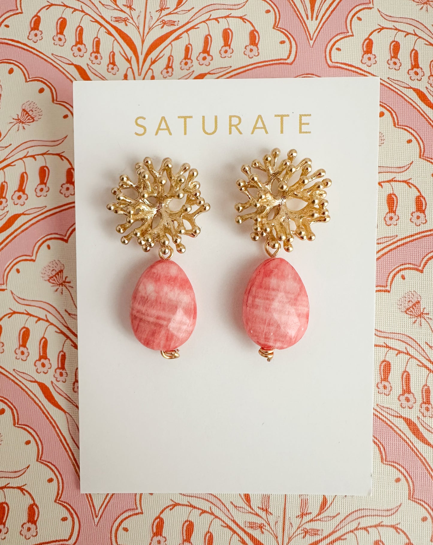 Coral Earrings