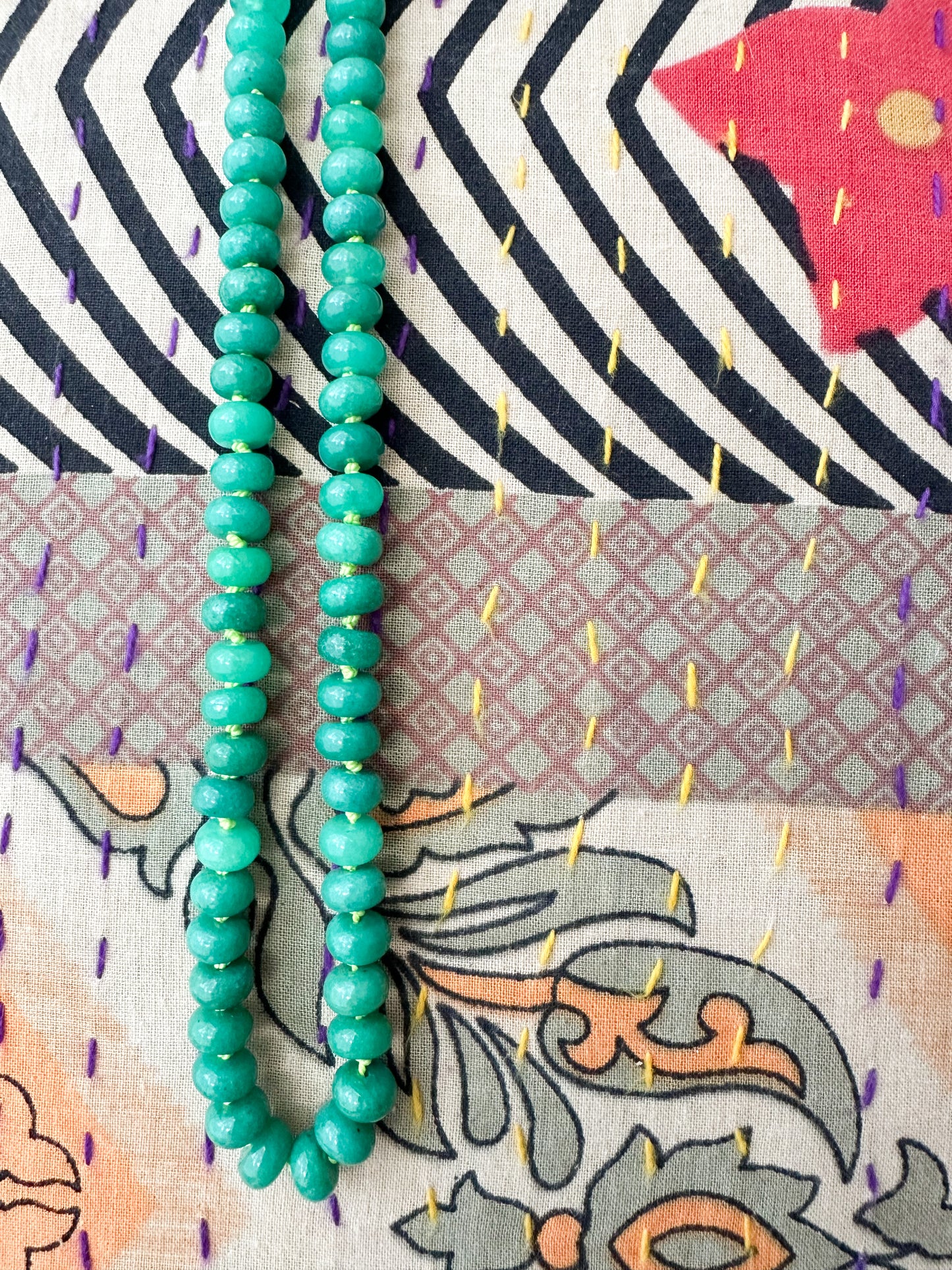 Hayden-Silk Knotted Jade Necklace