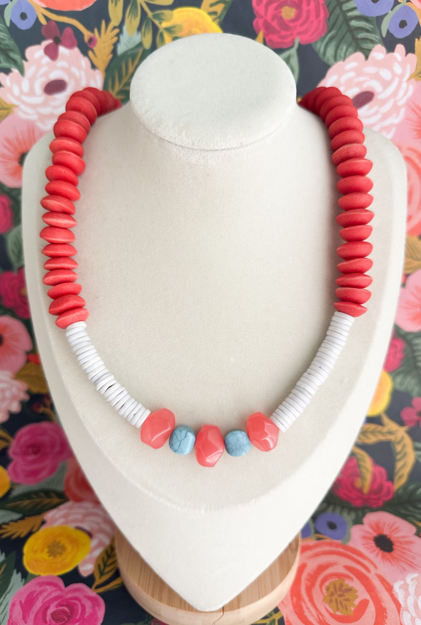 Saylor-African Saucer & Bone Necklace