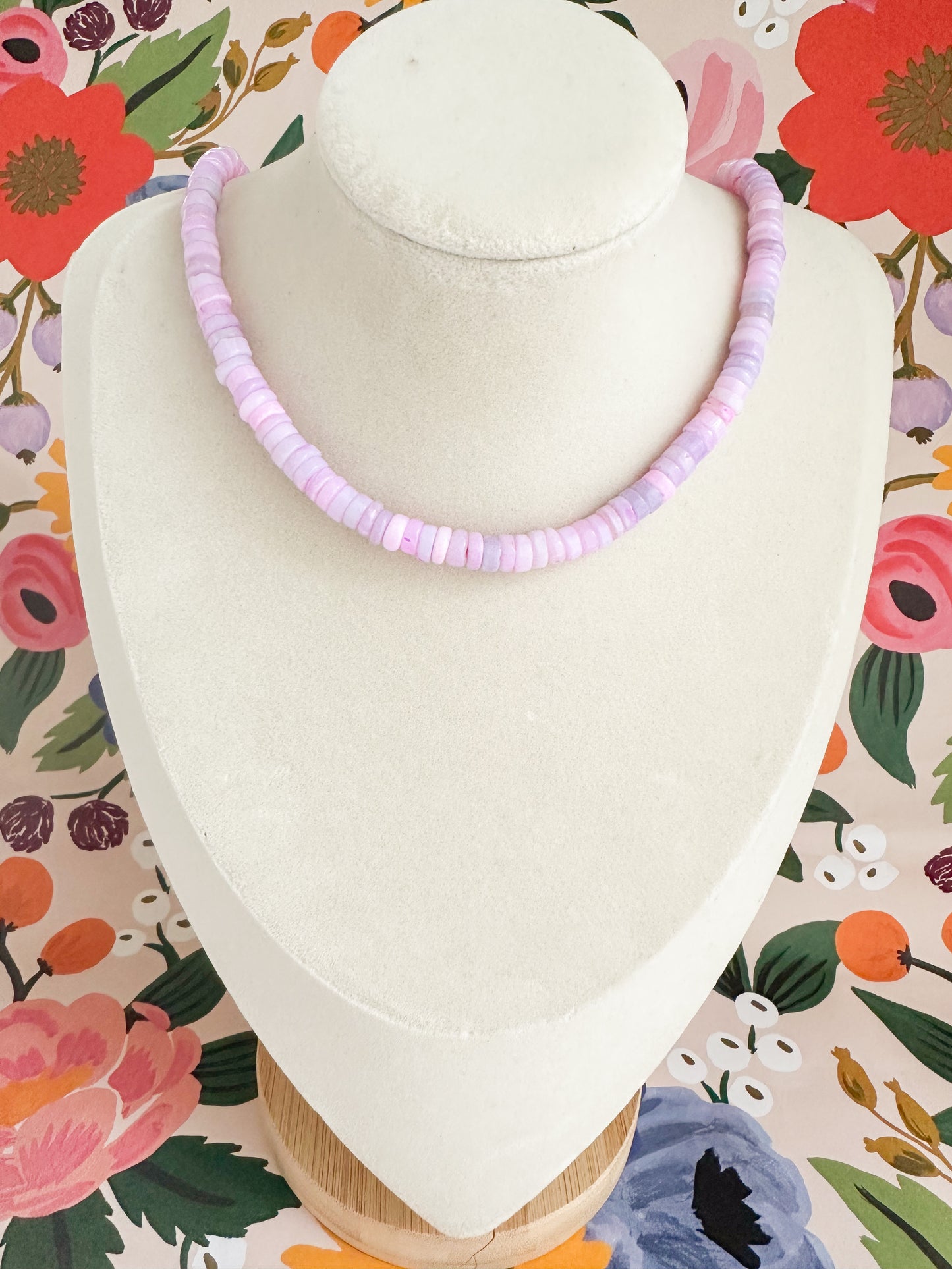 Bindi-Lavender Opal Necklace