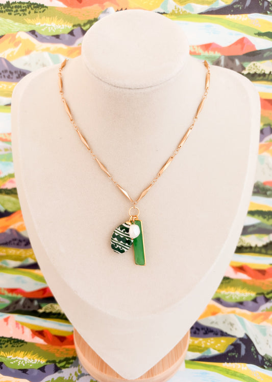 Thelma-Gold Charm Necklace
