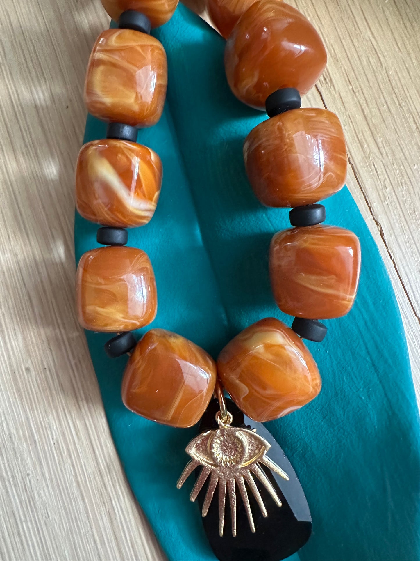Hayley- Chunky Evil Eye Necklace