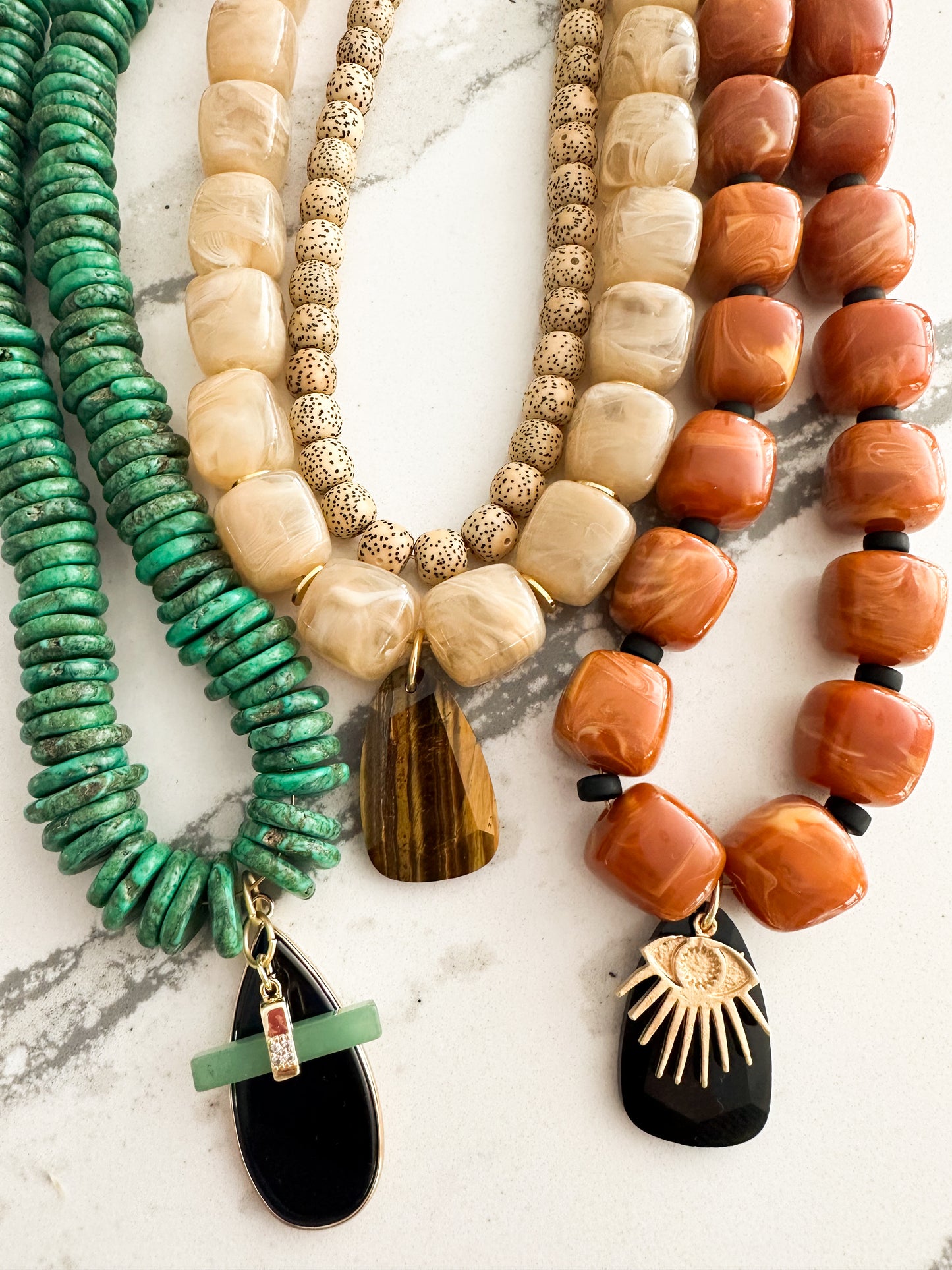 Hayley- Chunky Evil Eye Necklace
