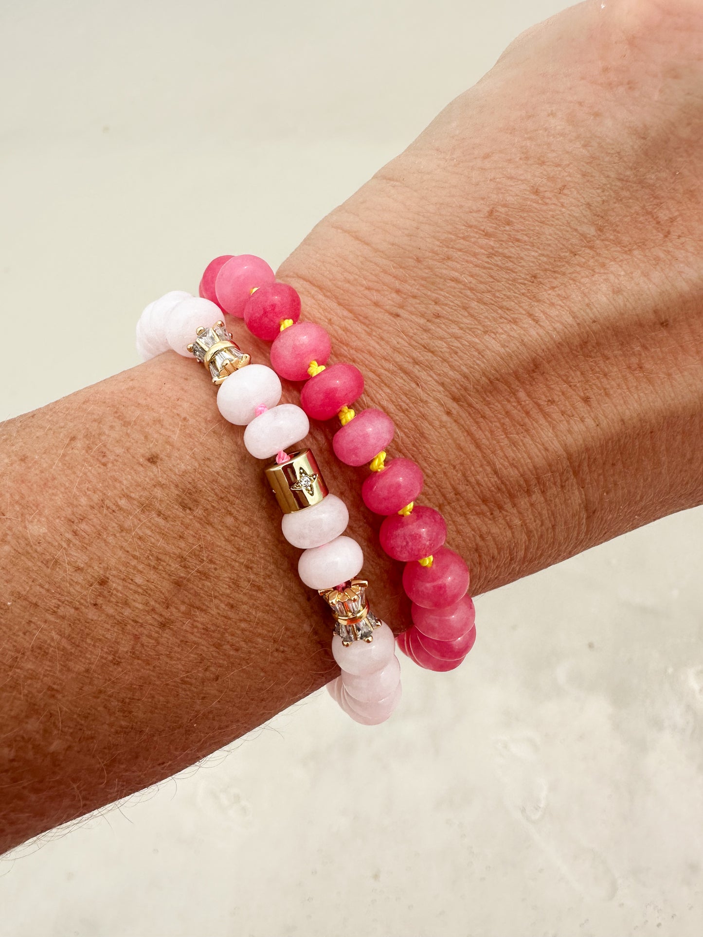 Orchid Pink Jade Bracelet