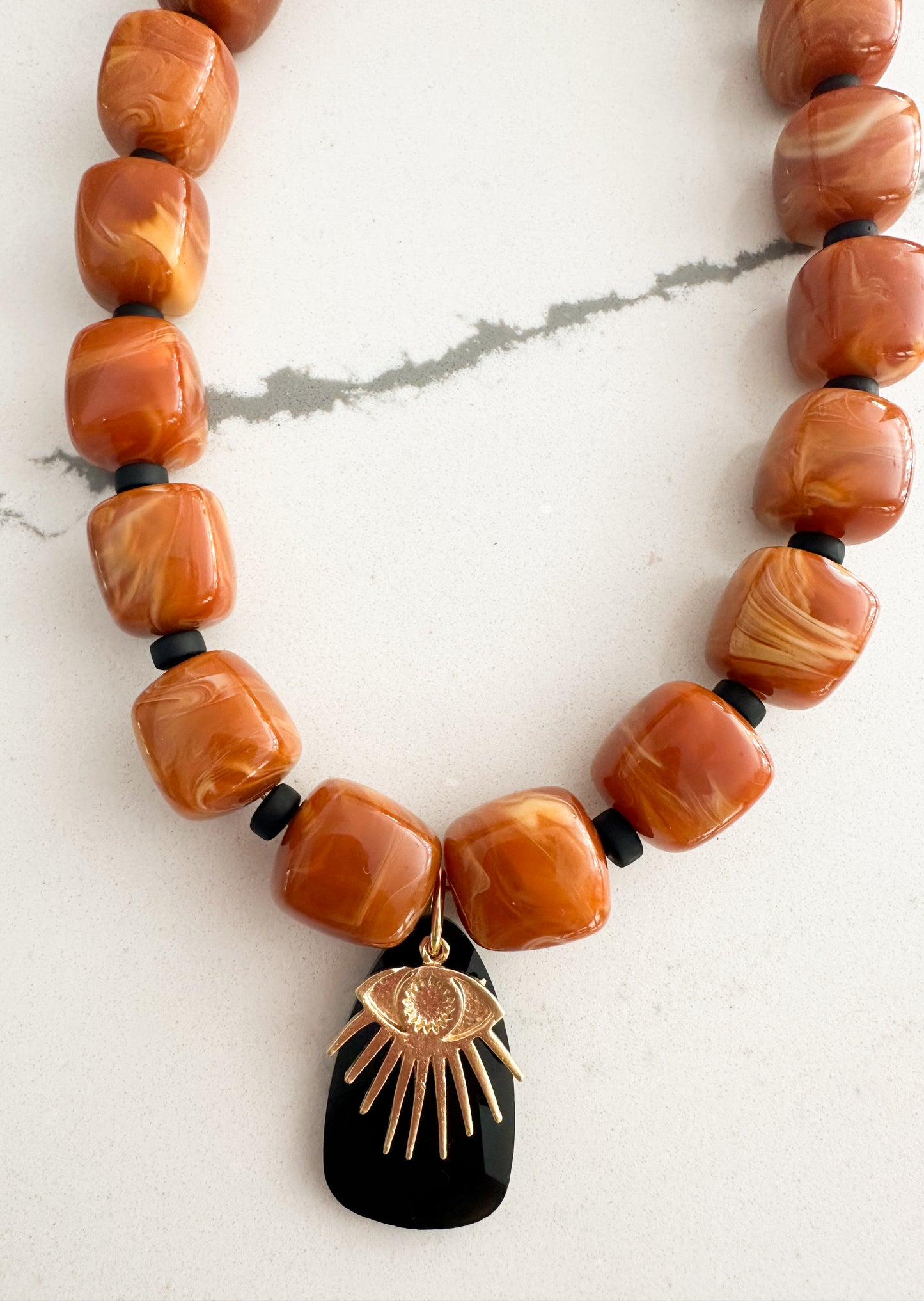 Hayley- Chunky Evil Eye Necklace