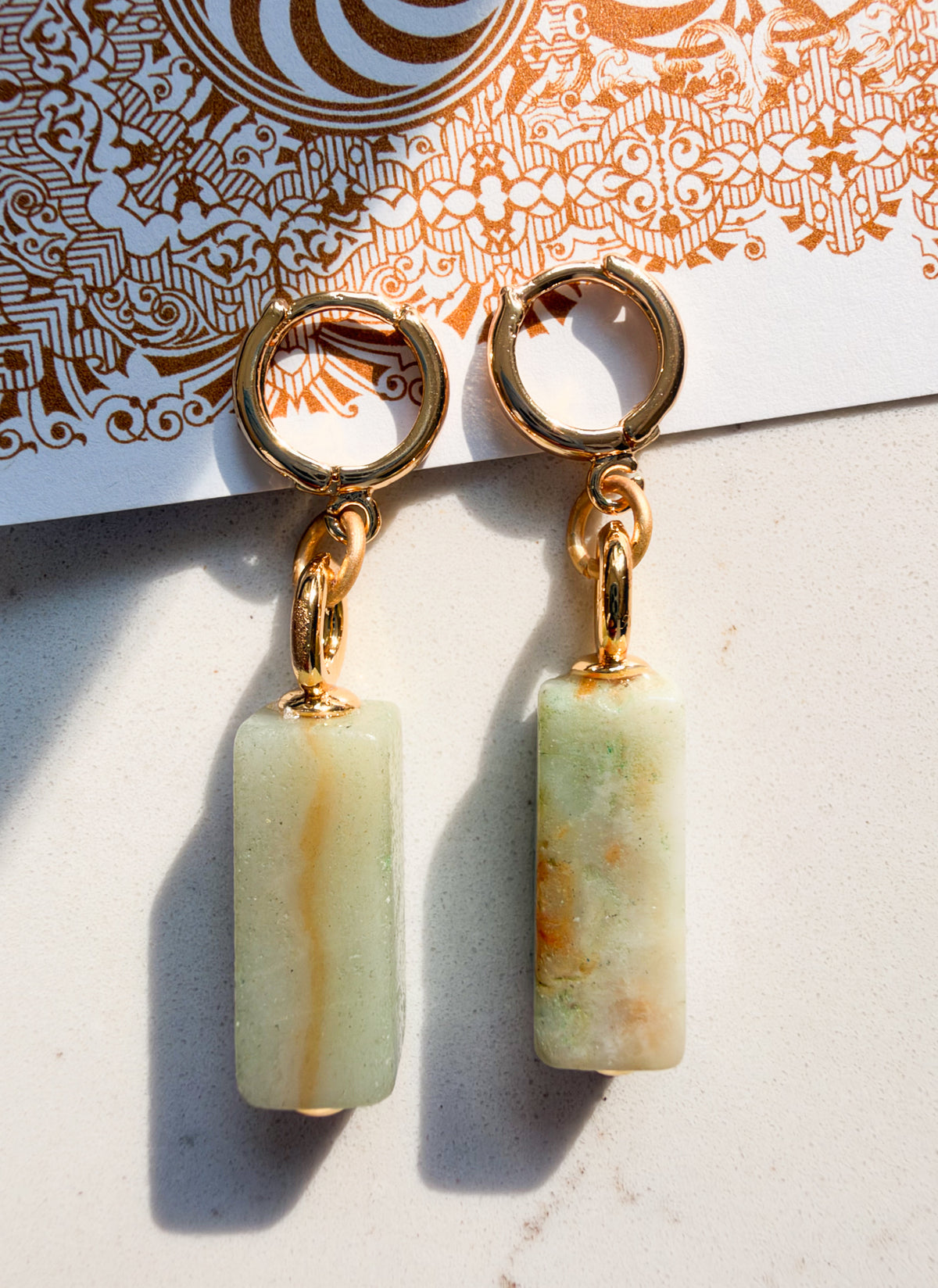 Kira-Gold Gemstone Earrings