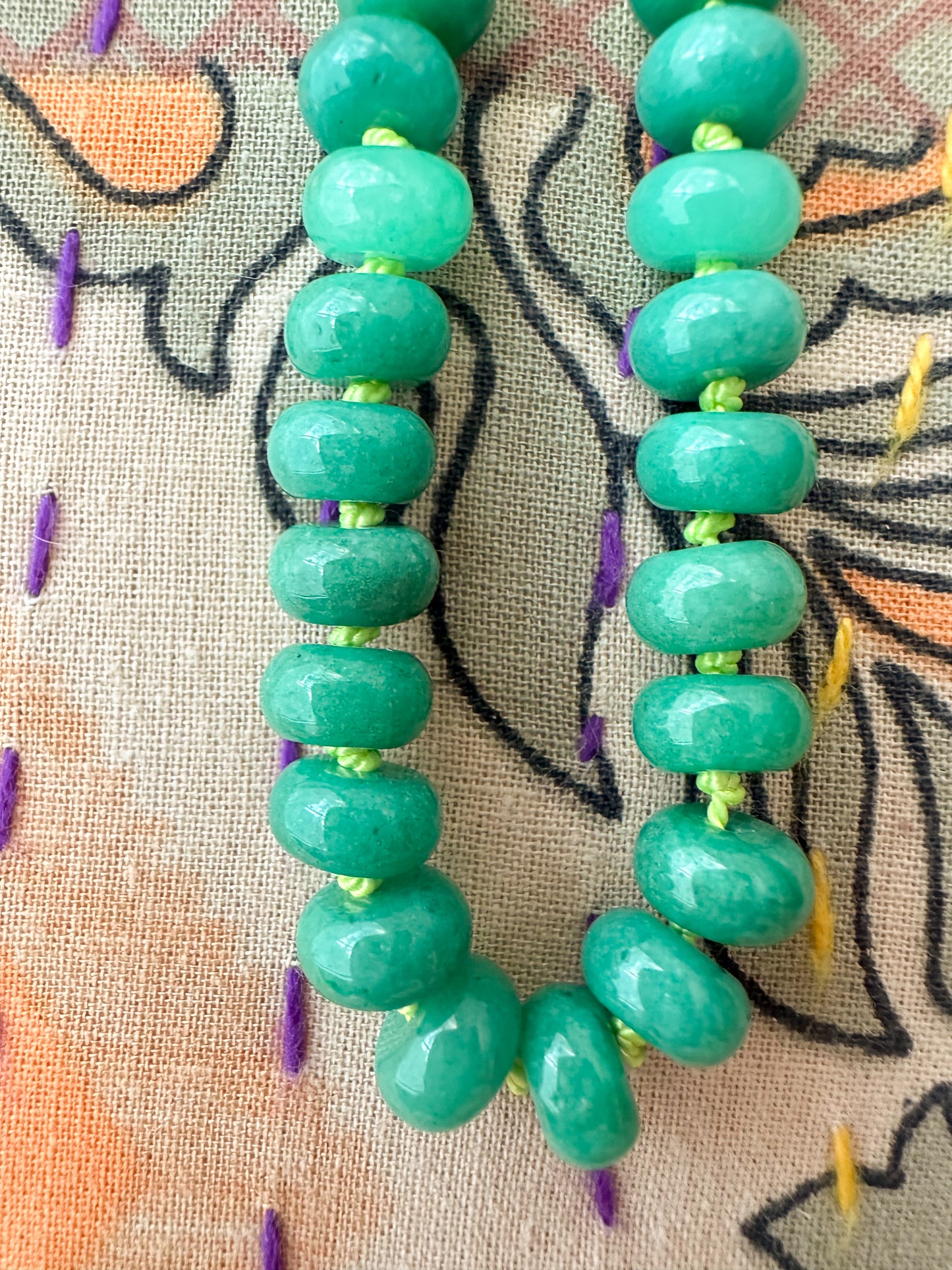 Hayden-Silk Knotted Jade Necklace
