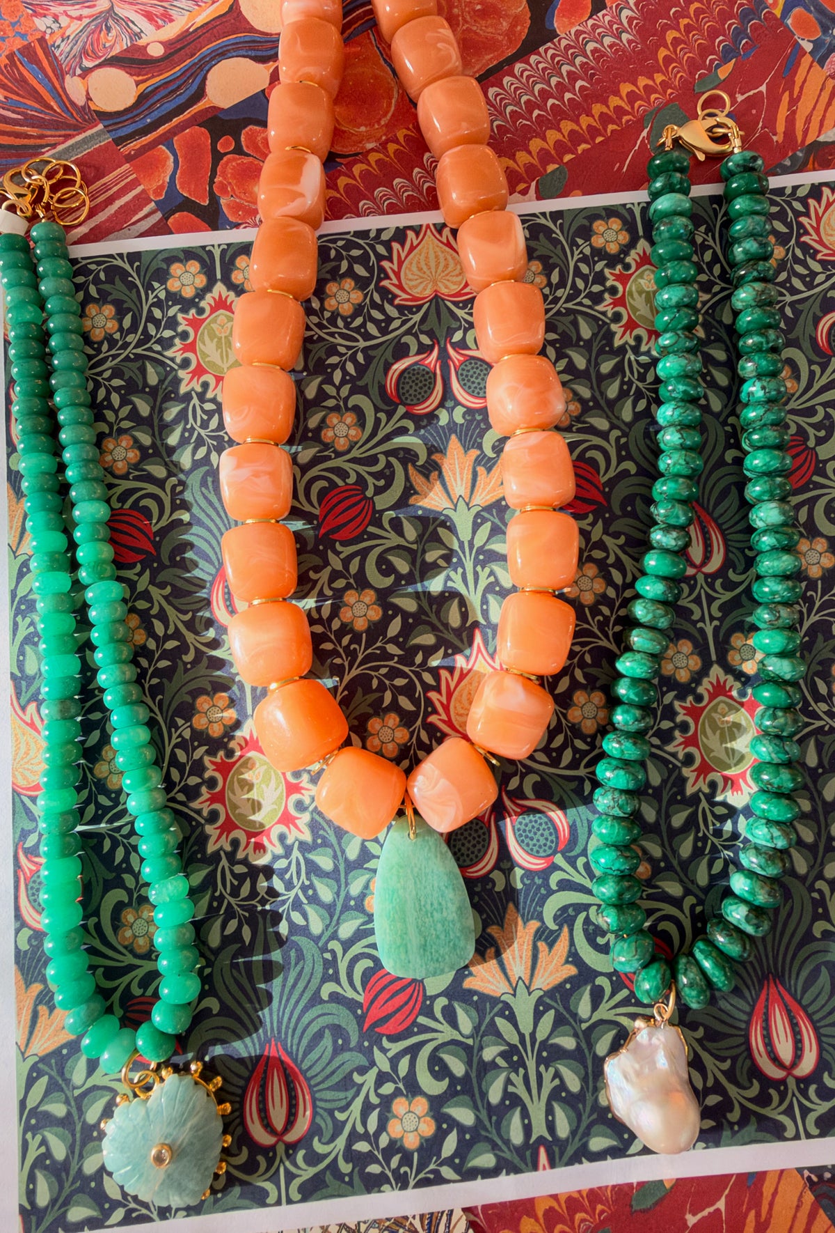 Tilda-Amazonite Heart Necklace