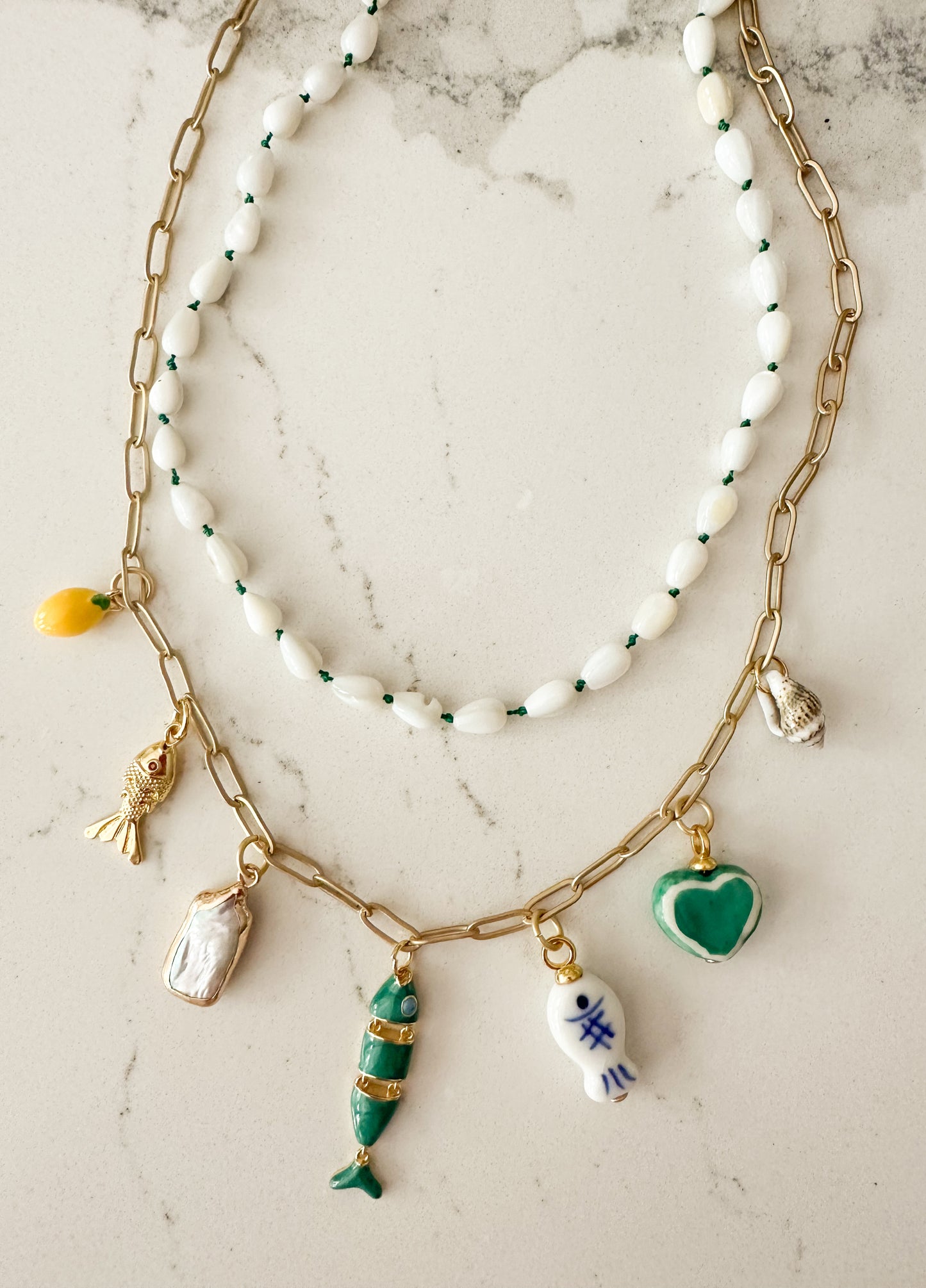 Gianna-Coastal Charm Necklace
