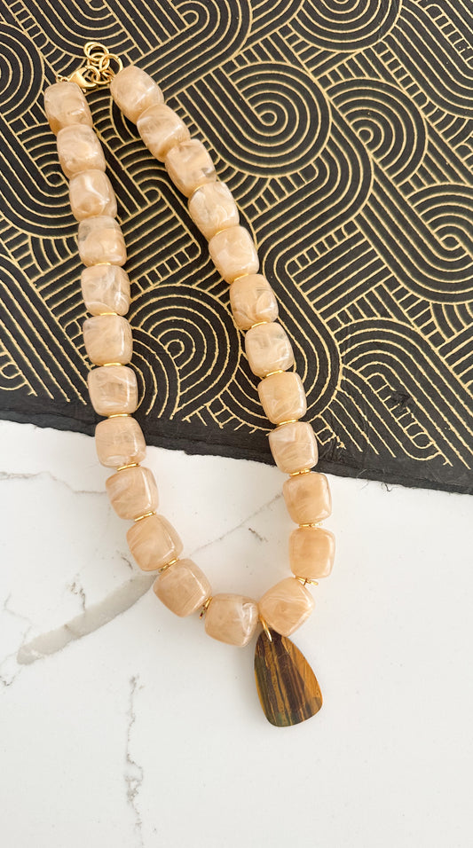 Parker-Chunky Resin Necklace