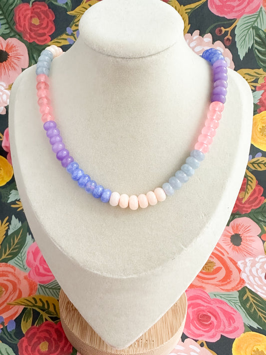 Mulit-Color Jade Necklace-Paxton