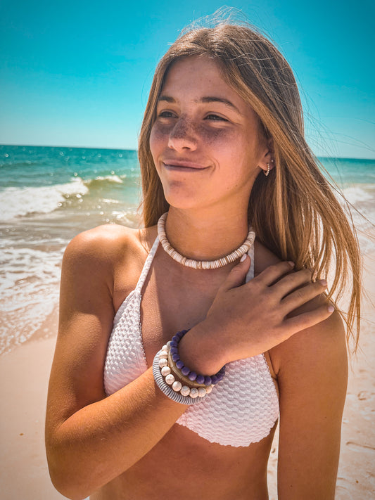 Purple and Sage Wraparound Bracelet-Saylor