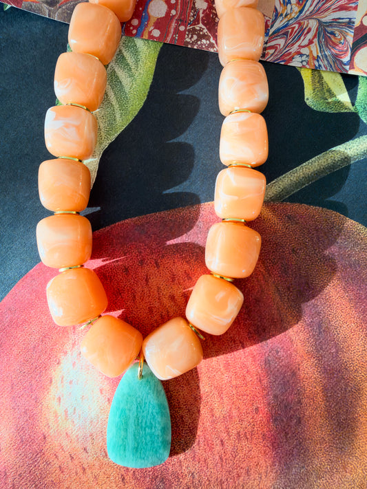 Parker-Chunky Resin Necklace