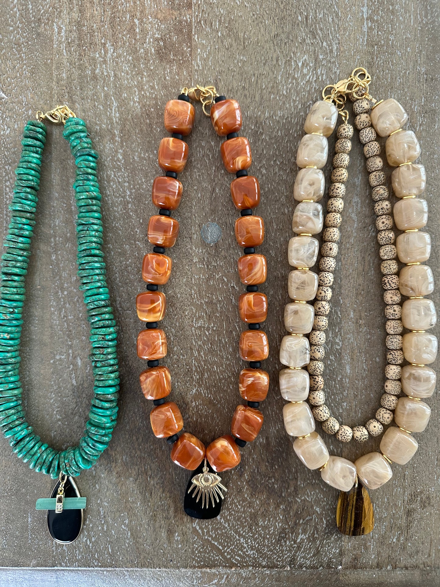 Hayley- Chunky Evil Eye Necklace
