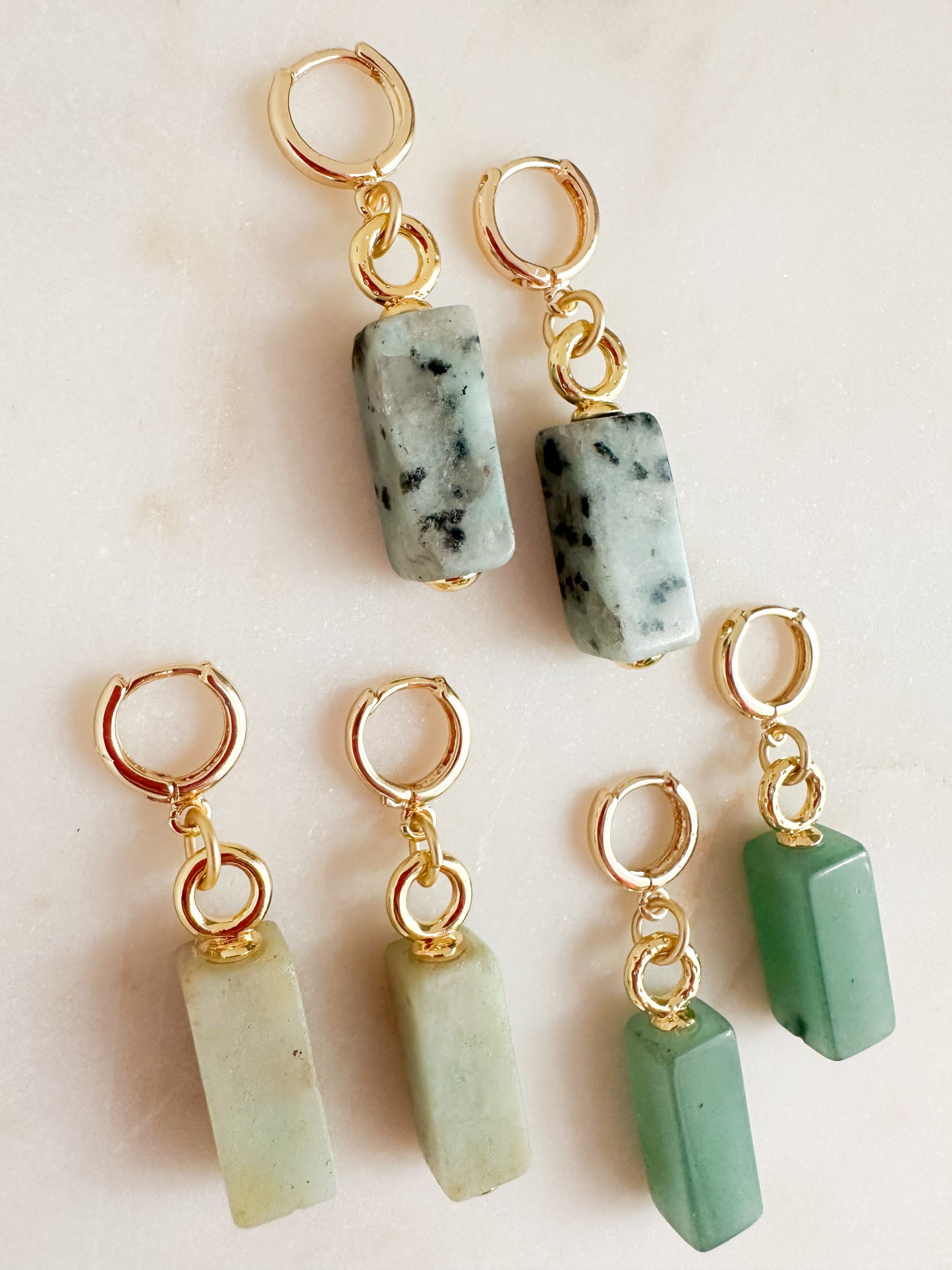 Kira-Gold Gemstone Earrings