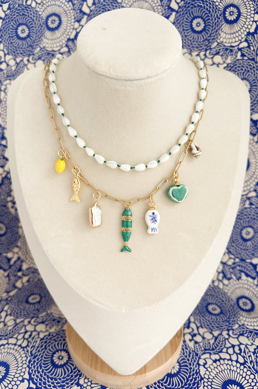 Gianna-Coastal Charm Necklace
