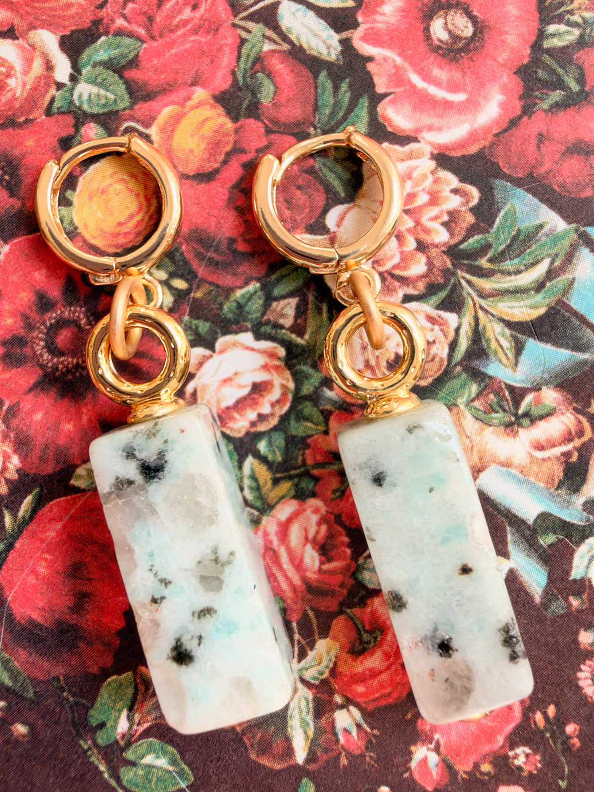 Kira-Gold Gemstone Earrings