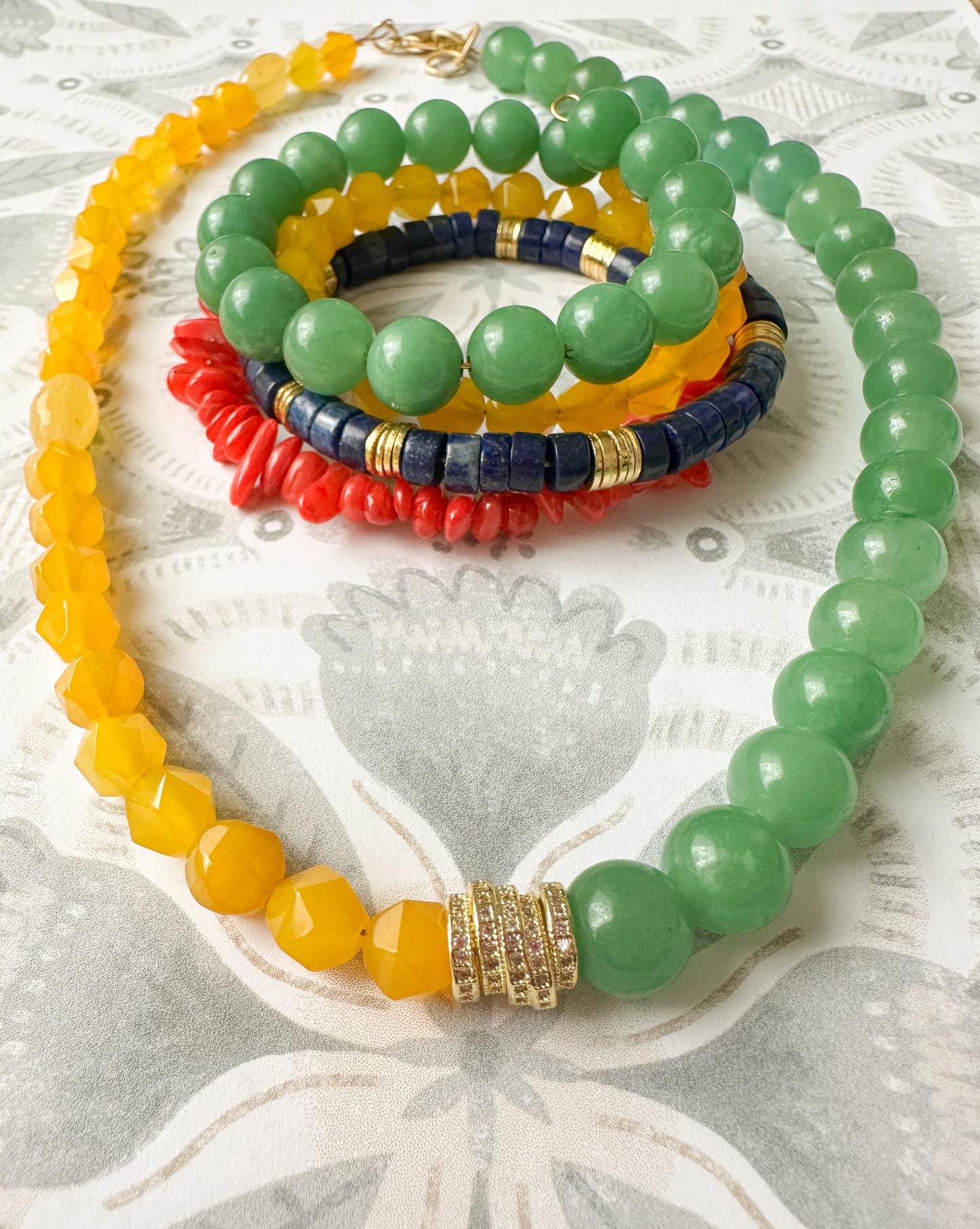 Samantha Necklace and Bracelet Set