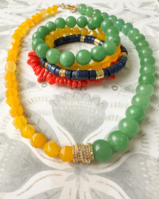 Samantha Necklace and Bracelet Set