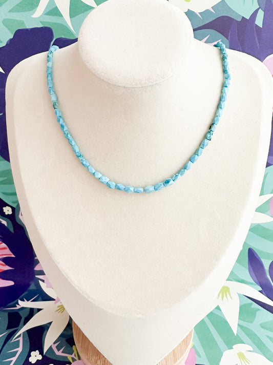 Turquoise Afghani Necklace-The Sierra