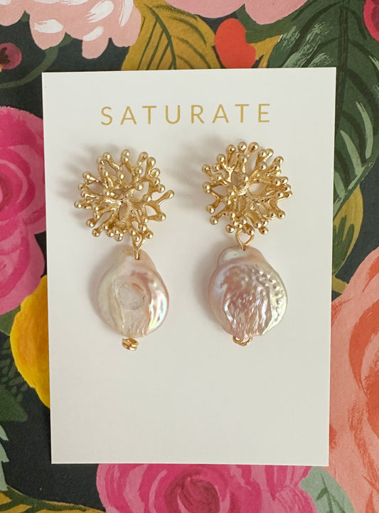 Coral Earrings