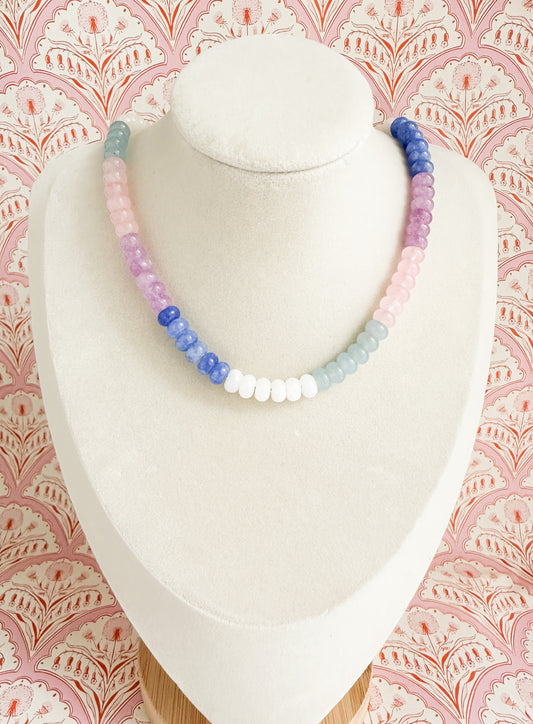 Hattie-Pastel Jade Necklace