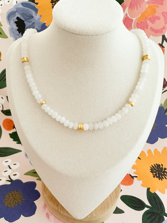 White Jade Necklace-Mara