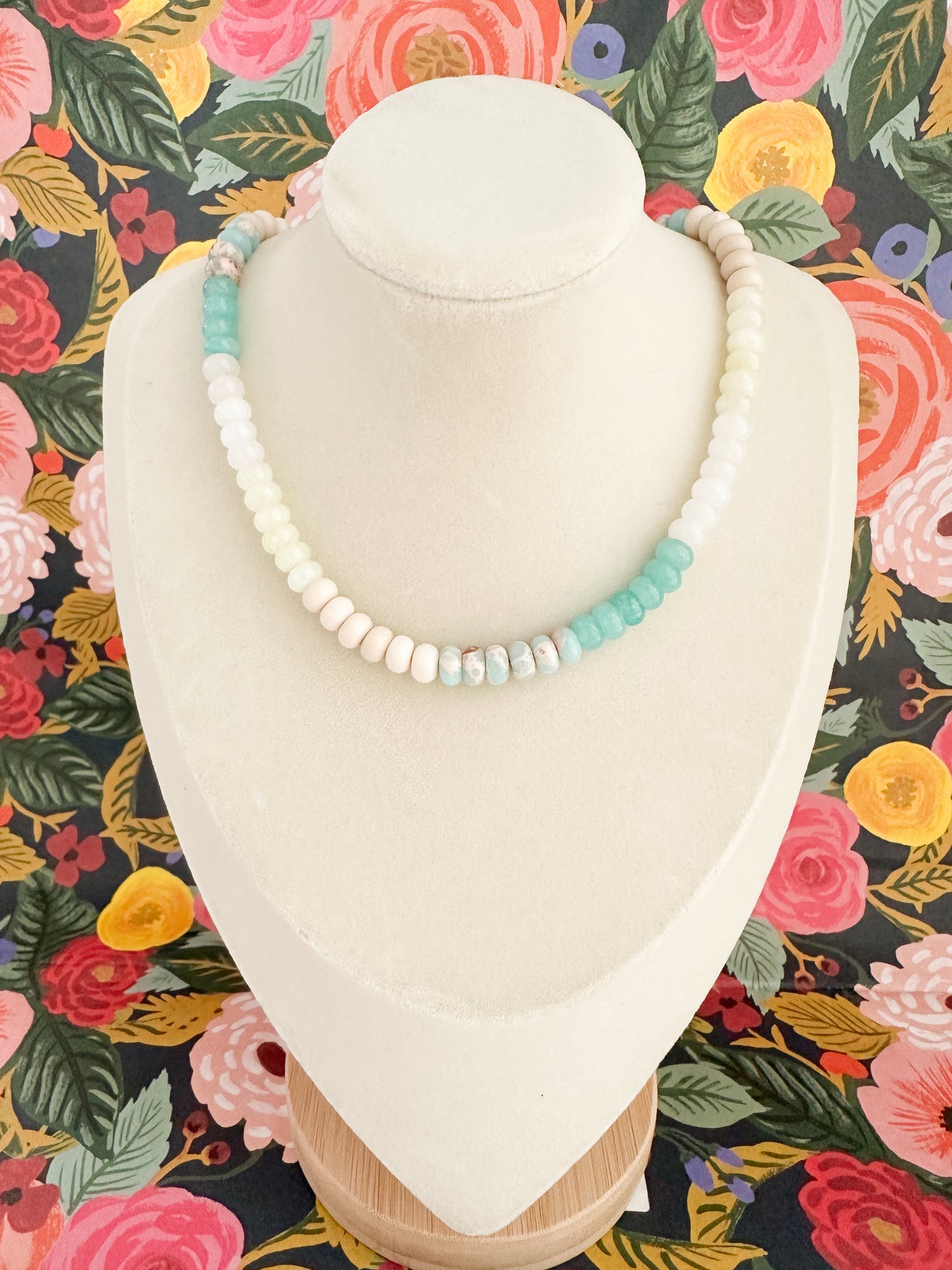 Hattie-Aqua Jade Necklace