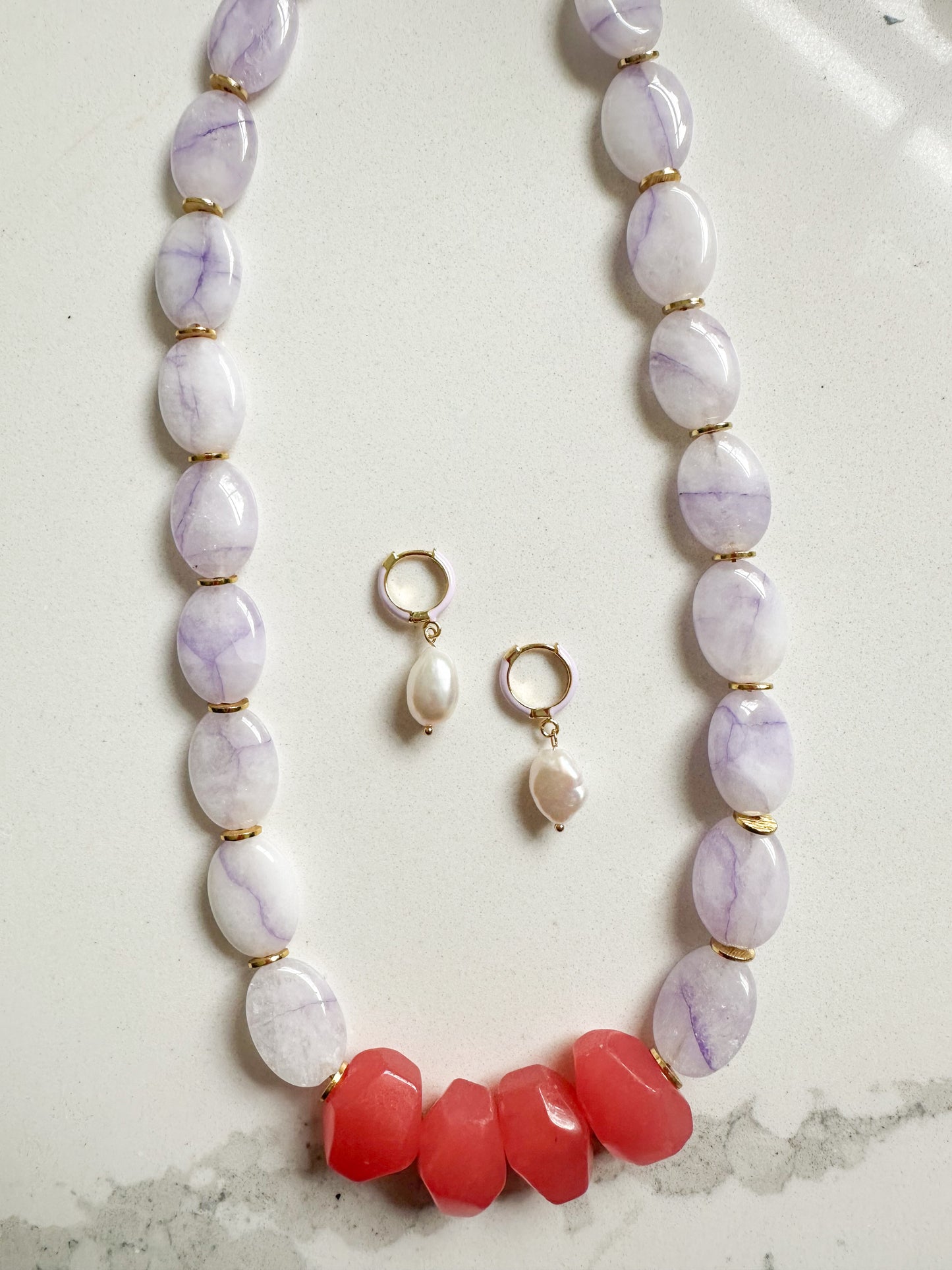 Seraphina Lavender Jade Necklace