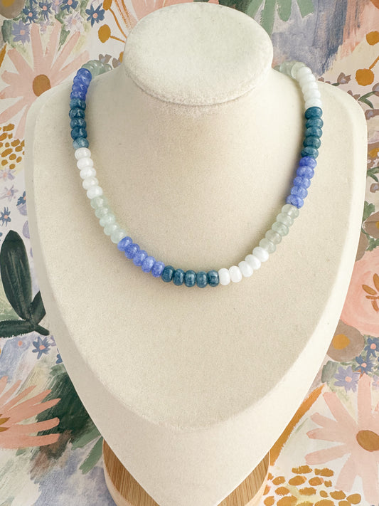 Hattie-Multi Color Jade Necklace