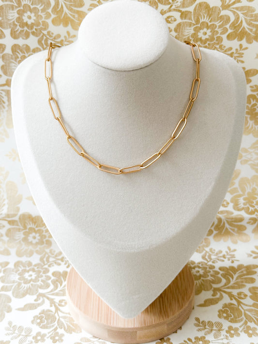 Mia-Paper Clip Necklace