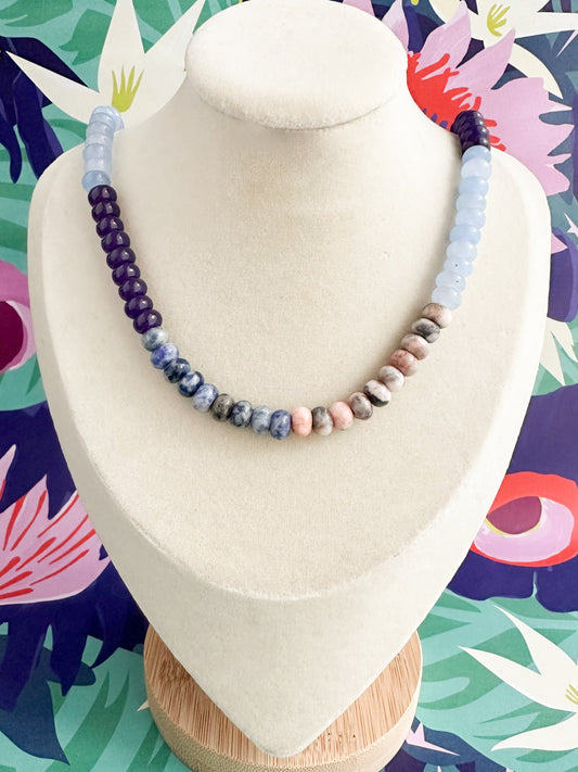 Hattie-Multi Color Jade Necklace
